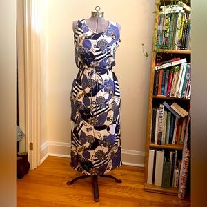 Holt Renfrew Nautical Dress with waist tie & pockets